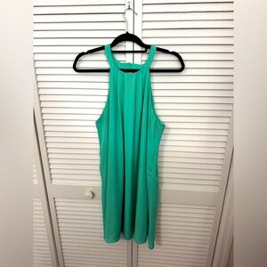 Elegant Pool Blue Sleeveless Dress Size L